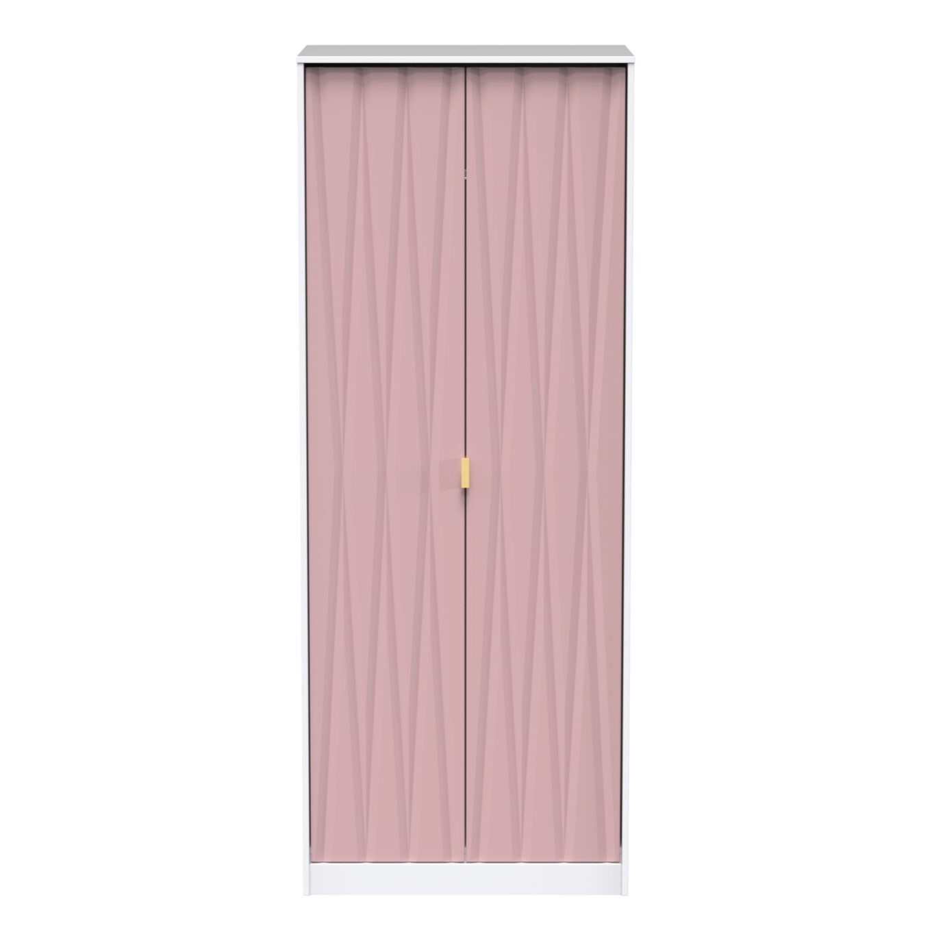 Diamond Pink 2 door Wardrobe
